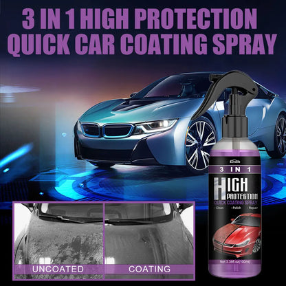 3-in-1 car and ceramic polishing spray