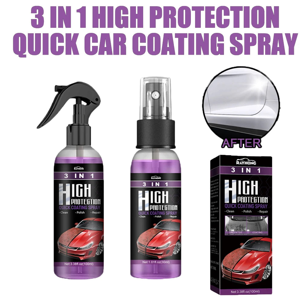 3-in-1 car and ceramic polishing spray