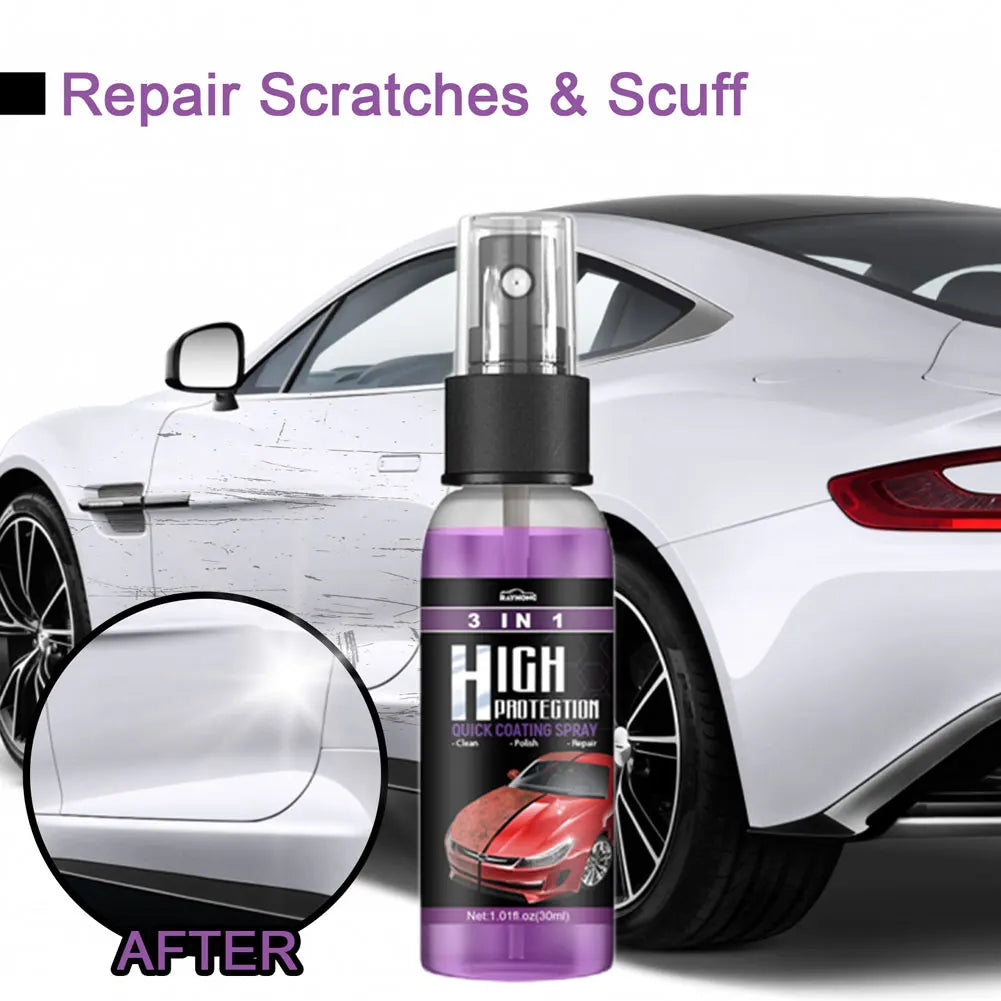 3-in-1 car and ceramic polishing spray