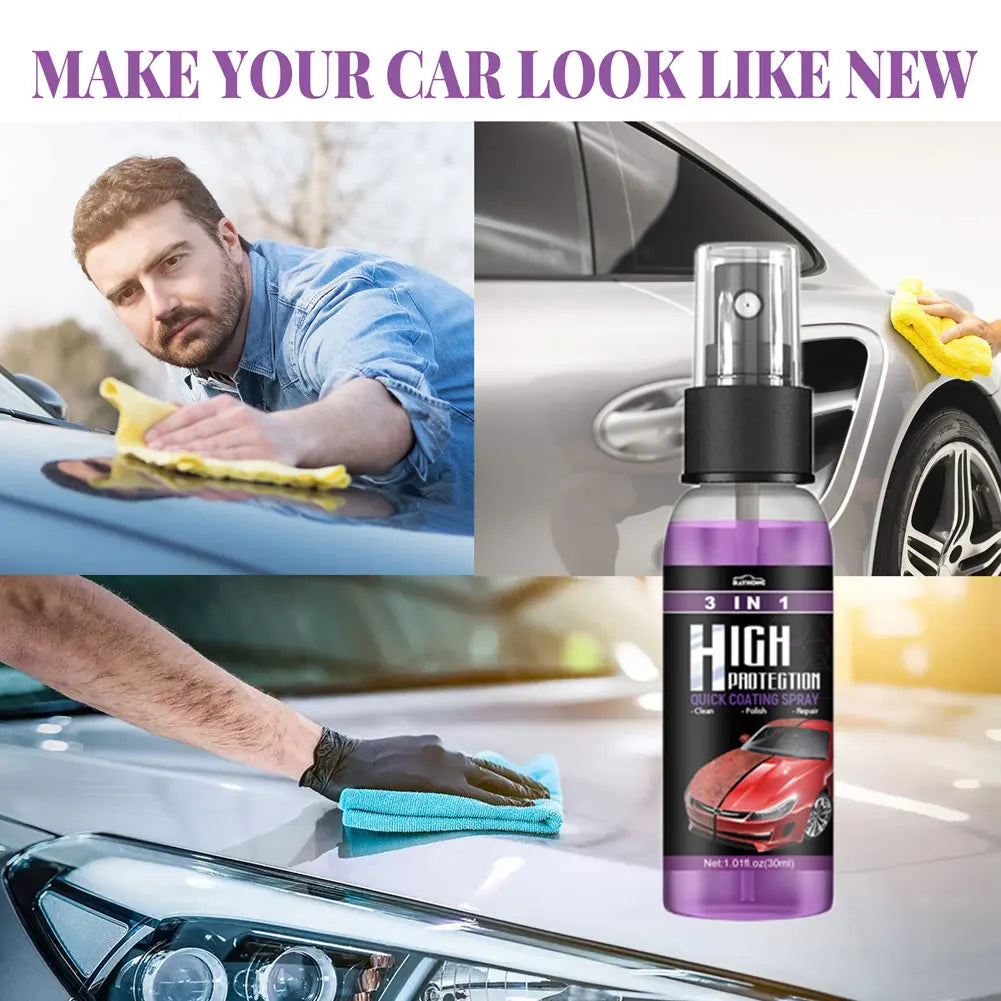 3-in-1 car and ceramic polishing spray